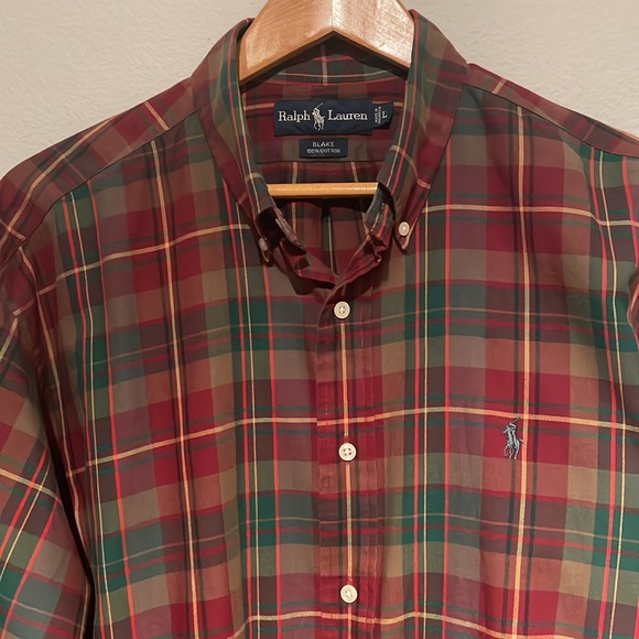 Ralph Lauren Man’s Button Down Shirt Plaid Size L - Picture 1 of 5